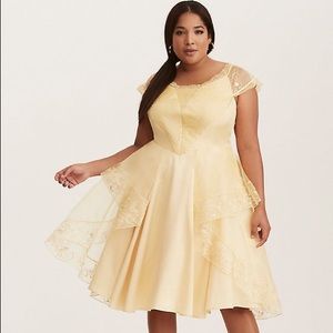 Torrid Beauty and the Beast Gold Belle Dress